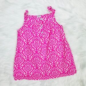 Toddler Girls Colorful Geometric Sleeveless Top 3T